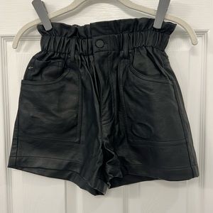 Kancan Leather Shorts